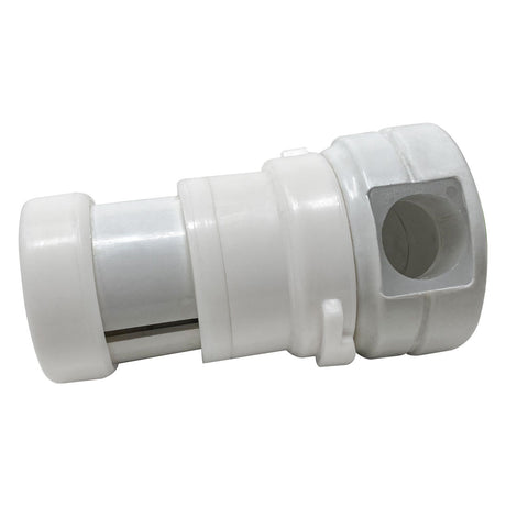 White Caretaker 99 high flow cleaning head with cylindrical connector and square inlet opening