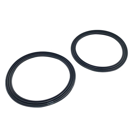 Two black rubber gasket seals for Pentair Union Kit 2.5-inch WS-410020