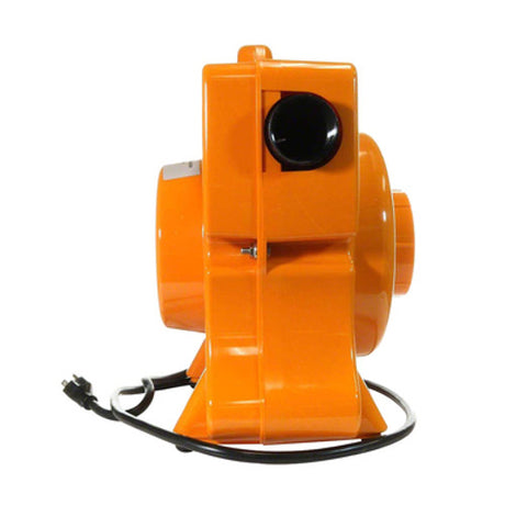 Orange Cyclone Pro Liner Vac blower with power cord and black outlet port