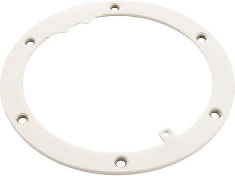White stainless steel niche sealing ring with six screw holes