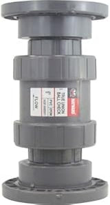 Hayward 6" PVC True Union Flanged Ball Check Valve || TC1600FE