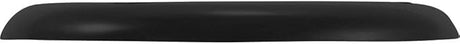 Black 3.5-inch inlet faceplate cover with screw holes, curved profile