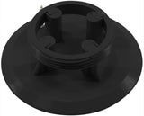 Black Floor Inlet Fitting Cover with Screws || 25527-104-100