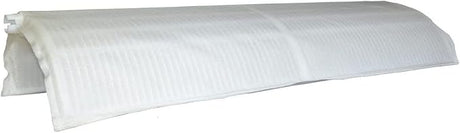 Pleatco 72 sq. ft. DE grid filter replacement cartridge in white, folded for pool filtration systems