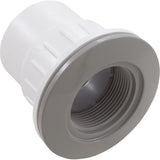1-1/2" Socket x 2" Spigot Gray Fiberglass Wall Fitting with Nut and Gasket || 25523-501-100