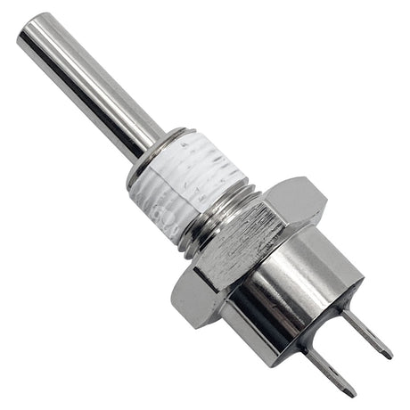 Pentair thermistor sensor for Max-E-Therm and MasterTemp heater electrical system with threaded metal probe and two-prong connector