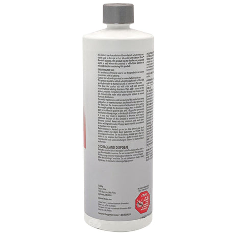 Leisure Time Reserve spa stain and scale preventer 32 oz bottle, back label view