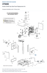 Pentair Eti400 Gas Side Panel Replacement Kit | 475608