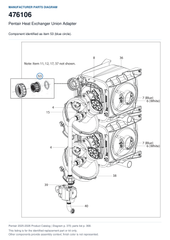 Pentair Heat Exchanger Union Adapter | 476106