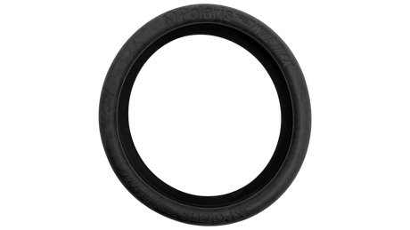 Black Polaris 3900 Sport Wide Trax tire with smooth round tread and centered opening