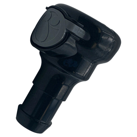 Black Polaris 3900 Sport feed hose connector assembly with cap end