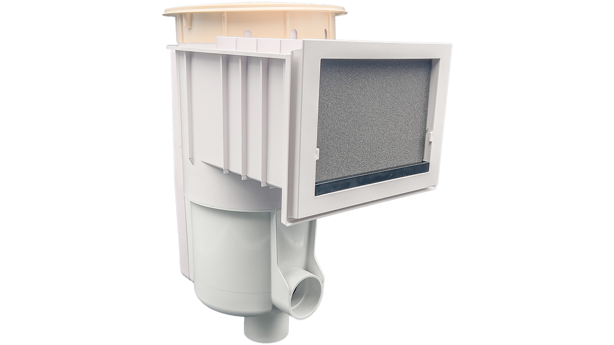 QuikSkim Complete with Protecta Foam (White Body)(Tan Ring Lid) - Pentair In-Floor(A&A) | 505107
