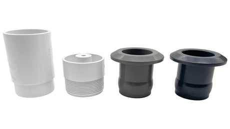 Four fittings shown with the QuikSkim Ultra 507302 listing