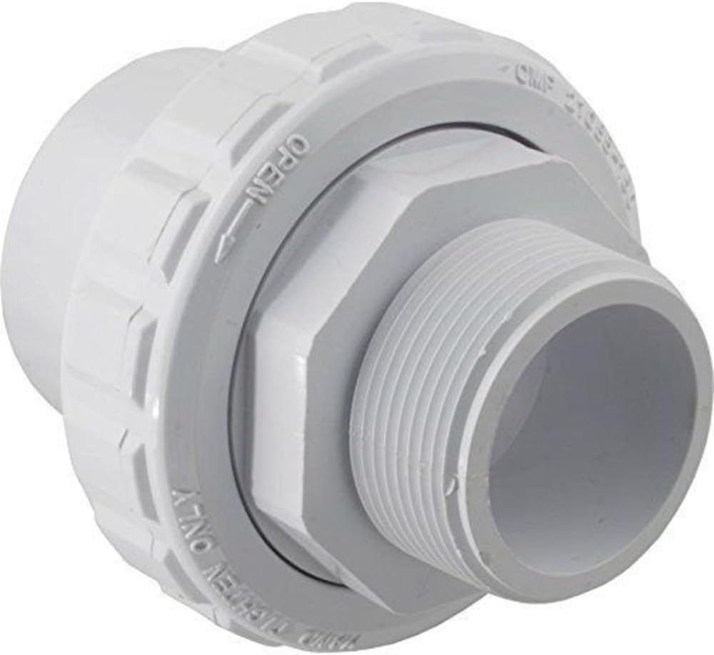 1.5" Socket White PVC Flush Union || 21055-150-000
