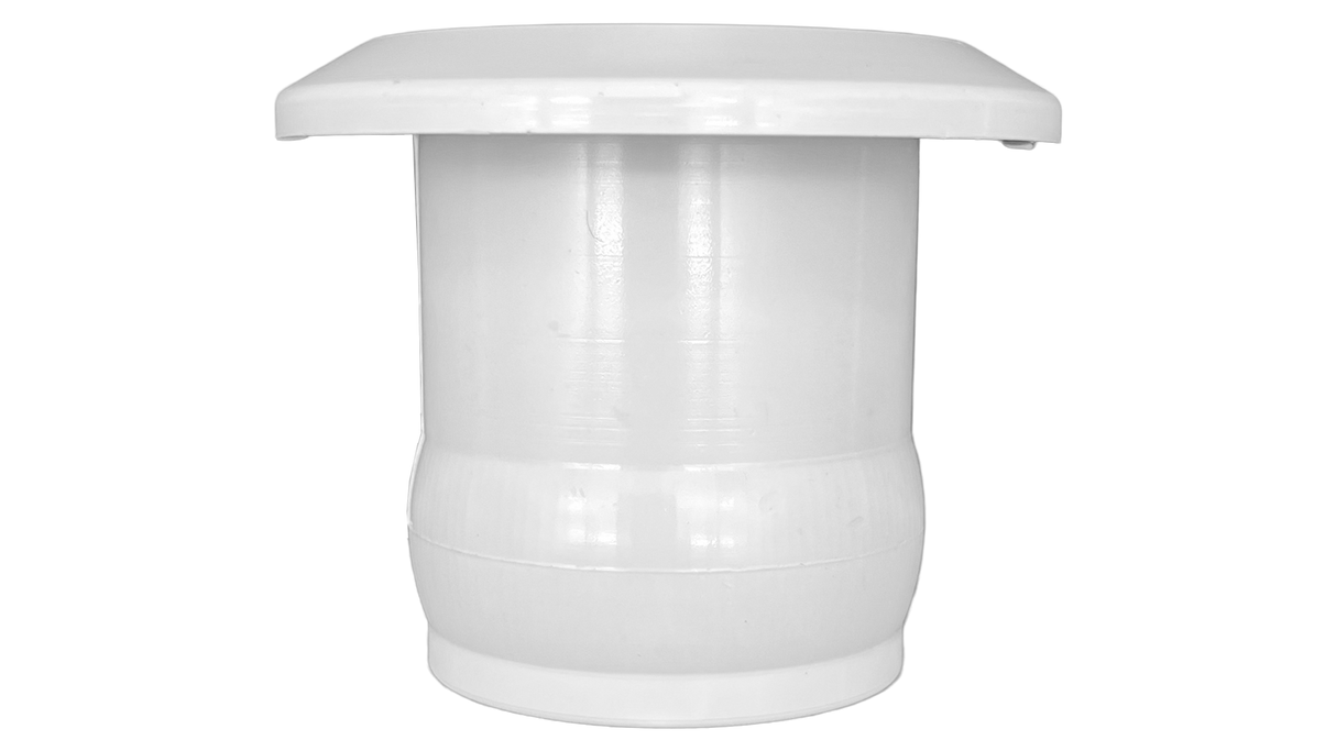 Wall Fitting 2'' SCH40 White Knock-In | Model 516479