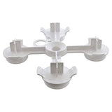 Waterway cartridge manifold plug for Crystal Water inground filter, white plastic replacement part