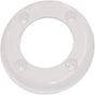 Gray round face plate with four screw holes and center opening