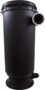 Black Pentair PXC filter bottom replacement housing with side inlet and base fitting.