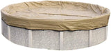 Hinspergers Poly Industries Armor Kote 16' x 32' Oval Winter Cover - 5' Overlap | AK1632OV4