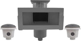 WIDE TRACK AUTO-SKIM W/MAIN DRAIN - DARK GRAY | SP10852OMTEDGR