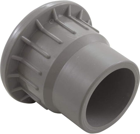 Gray fiberglass wall fitting with 1-1/2-inch socket and 2-inch spigot connection
