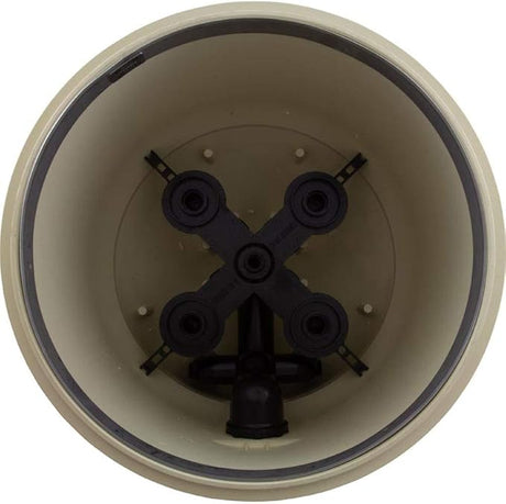Pentair Quad DE filter bottom tank assembly with internal manifold and outlet fitting