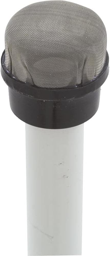 Pentair Clean and Clear air bleed tube assembly with mesh screen cap and white tube