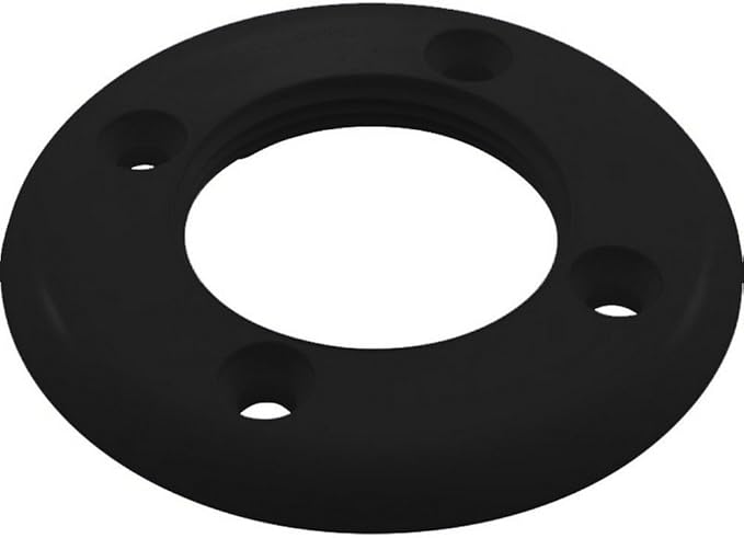 Black Vinyl Pool Return Faceplate (Threaded) || 25546-004-000