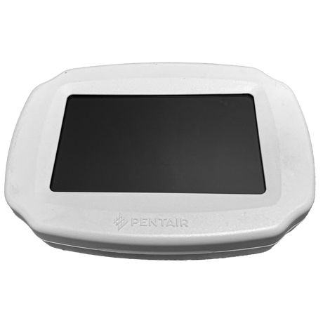 Pentair IntelliCenter indoor remote controller in white with black touchscreen display