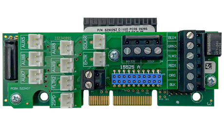 Pentair IntelliCenter i10D personality card circuit board with multiple connectors and terminal blocks, part 523029Z