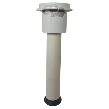 White bubble jet fountain internal assembly with round top cap and black base