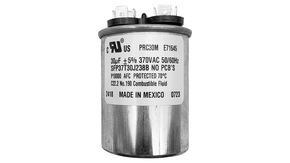 U.S Seal 30 MFD 370V Round Run Capacitor | 5VR0303