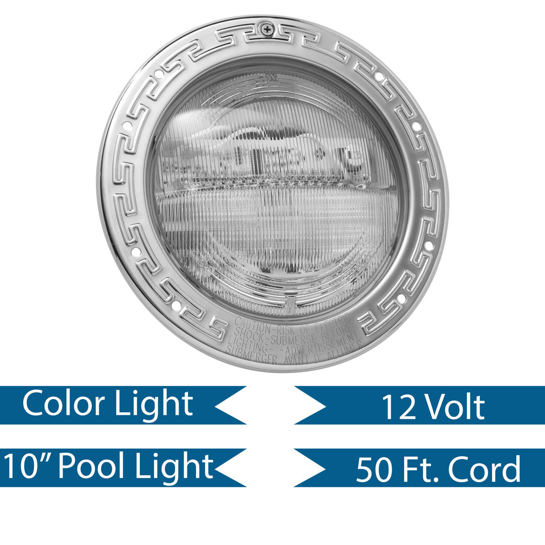 Pentair IntelliBrite 5G Color LED Pool Light, 12 Volt, 50 Foot Cord | 601011