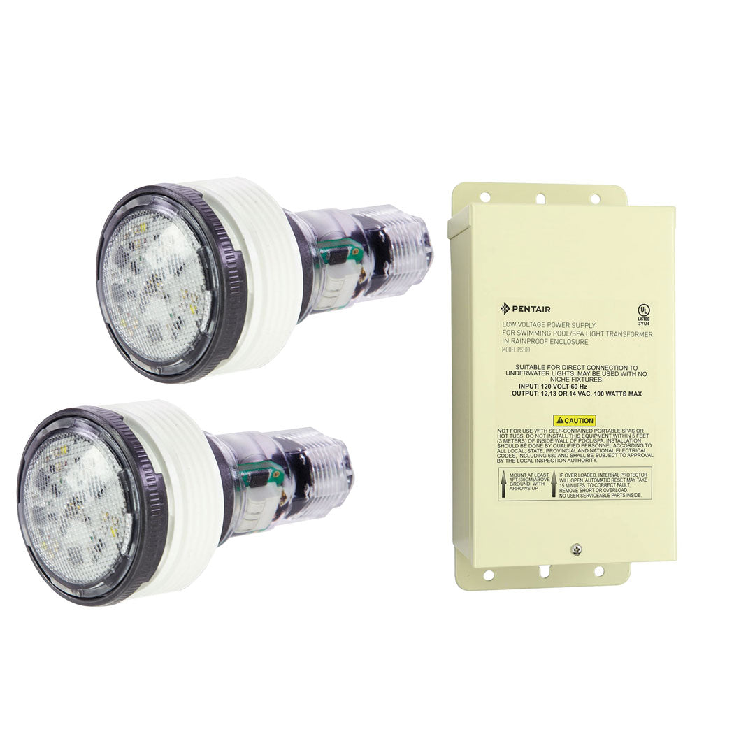 Pentair MicroBrite Warm White LED Light Combo Kit 100' Cord | 602132