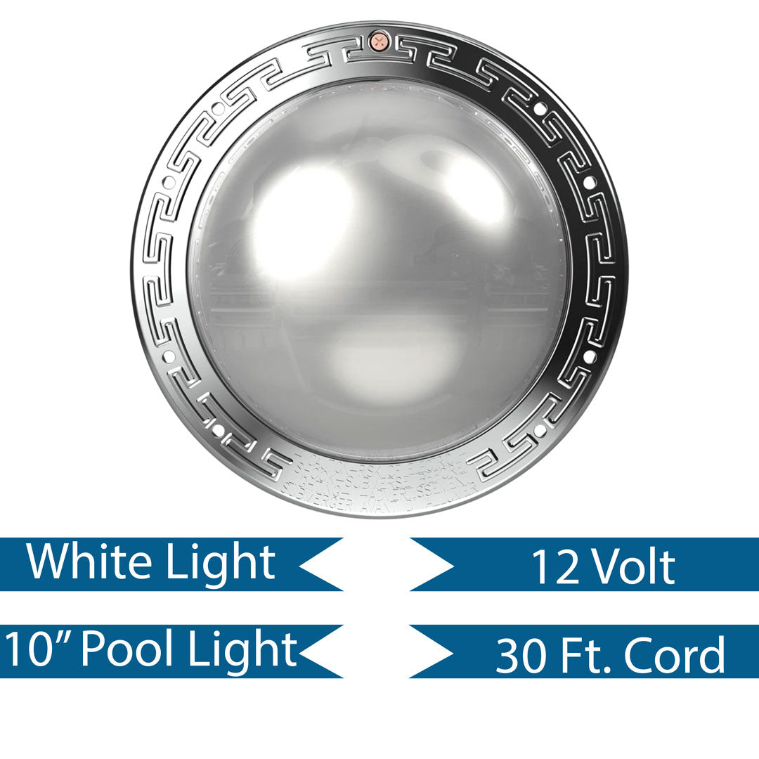 Pentair 30' 12V 500W White Pool IntelliBrite Architectural Series Light | 602139