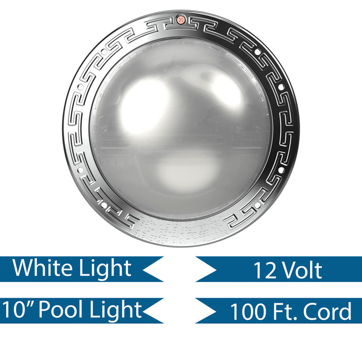 Pentair 100' 12V 500W White Pool IntelliBrite Architectural Series Light | 602141