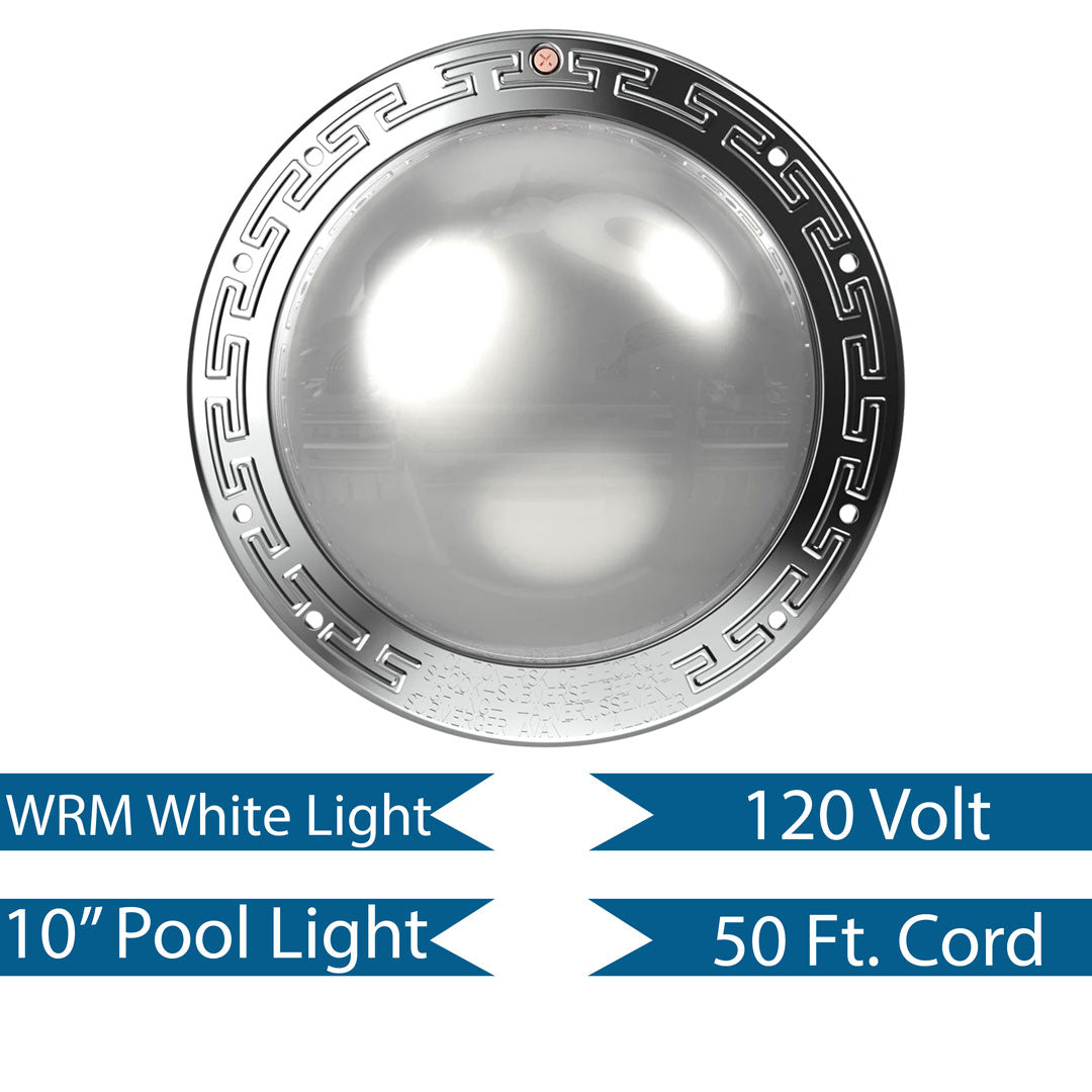 Pentair 50' 120V Warm White Pool IntelliBrite Architectural Series Light | 602190