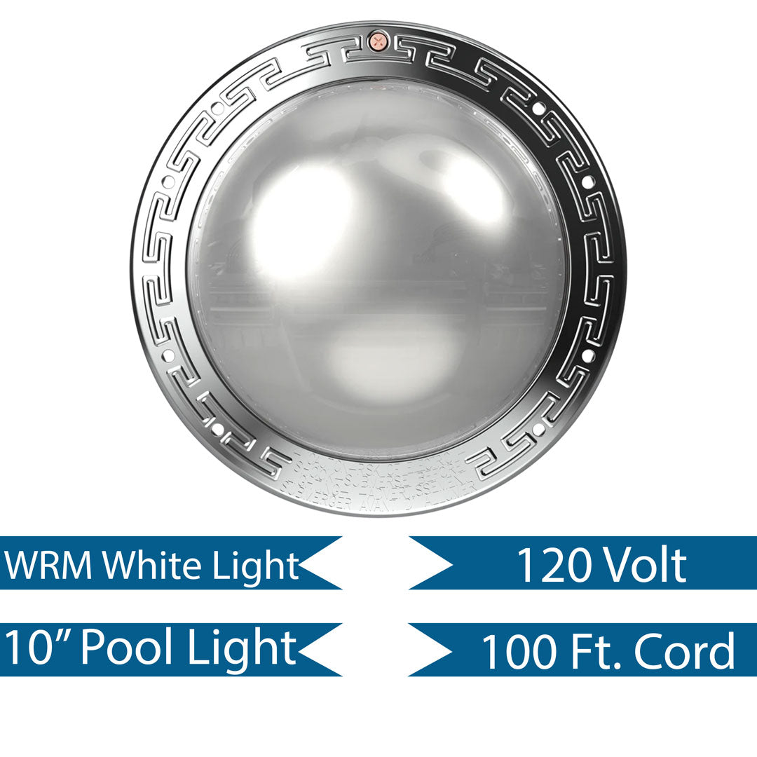 Pentair 100' 120V Warm White Pool IntelliBrite Architectural Series Light | 602191