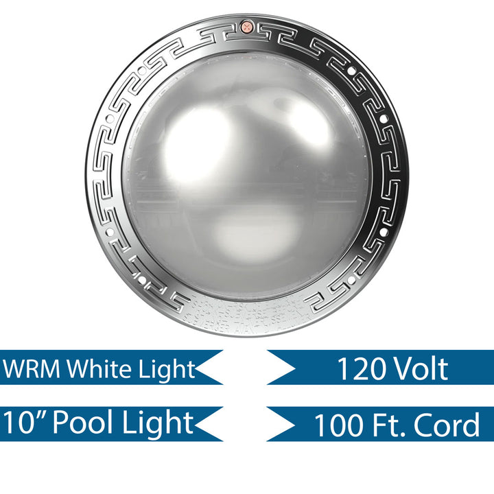 Pentair 100' 120V Warm White Pool IntelliBrite Architectural Series Light | 602191