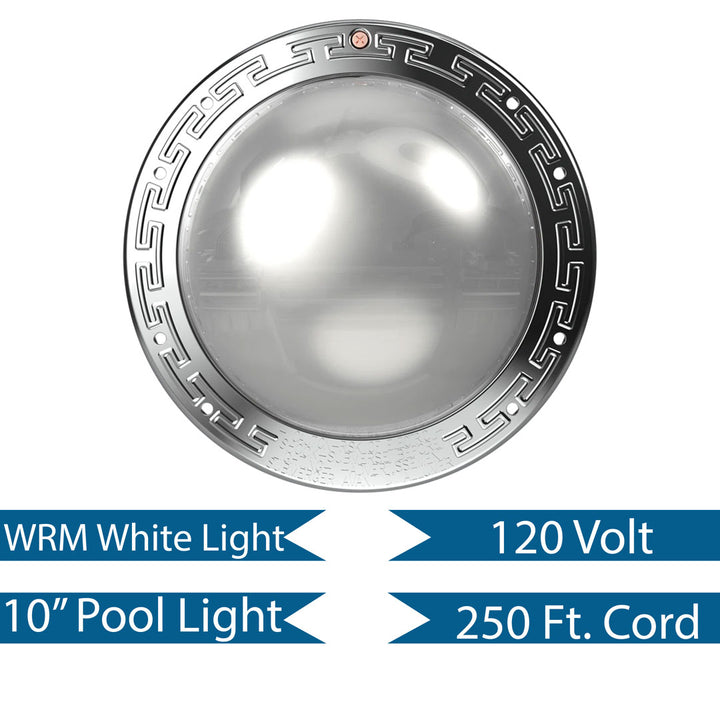 Pentair 250' 120V Warm White Pool IntelliBrite Architectural Series Light | 602221