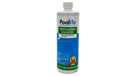 Poolife Super AlgaeBomb 60 algaecide bottle, 32 fl oz