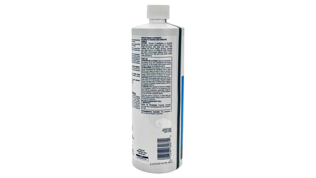 Back label of a Poolife Super AlgaeBomb 60 32 fl oz bottle