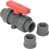Hayward 1/2" Grey True Union Ball Valve || TBB1005CPEG