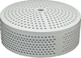 Gray 2-inch Equalizer suction outlet cover with perforated dome design