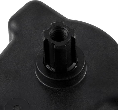 Close-up of black Pentair CVA-24Y valve actuator housing with central drive shaft opening
