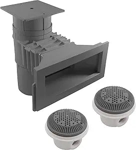 WIDE TRACK AUTO-SKIM W/MAIN DRAIN - DARK GRAY | SP10852OMTEDGR