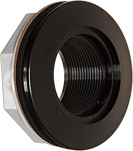 Black Vinyl Inlet/Outlet Wall Return Fitting || 25550-004-000