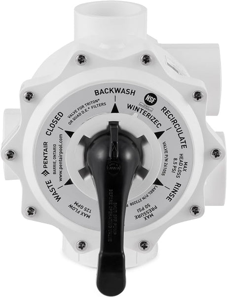 Pentair 2″ Multiport Valve for Triton & Quad D.E. Filters, 7‑1/2″ Centerline | 261055