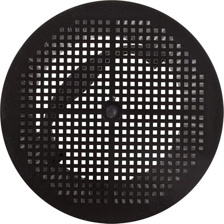 Round black replacement basket with square mesh grid and center opening
