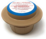 Caretaker Tan Cleaning Head with 2 1/2" Collar and Cap || 5-9-581A